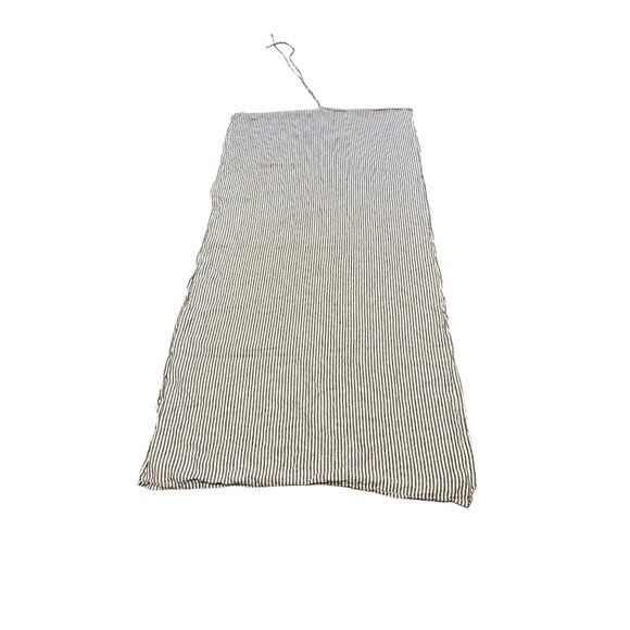 Black & White Linen Stripe Roll-Up Lounger Cover / Storage Sack – 7 ft × 3 ft - Picture 4 of 7